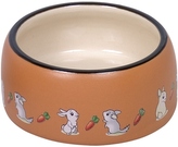 Nobby RABBIT keramická miska pro hlodavce hnědo-bílá 12 x 5 cm