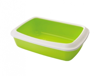 Savic Isis Small zelená toaleta pro kočky s okrajem 42x31x12cm