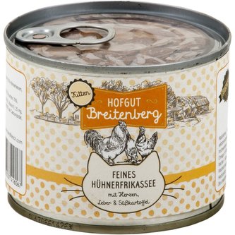 Hofgut Breitenberg Cat Kitten Hühnerfrikassee 180g