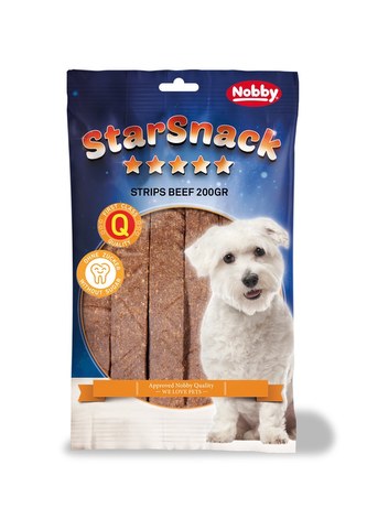 Nobby StarSnack Strips pamlsky plátky hovězí 20ks / 200g