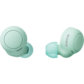 Sony WF-C500, Bluetooth In-ear, nespojená sluchátka, nabíjecí pouzdro, zelená