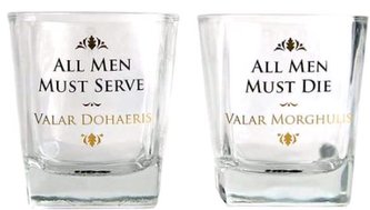 Sklenice na whisky Game of Thrones|Hra o Trůny: All Men Must Die set 2 kusů (objem 250 ml)
