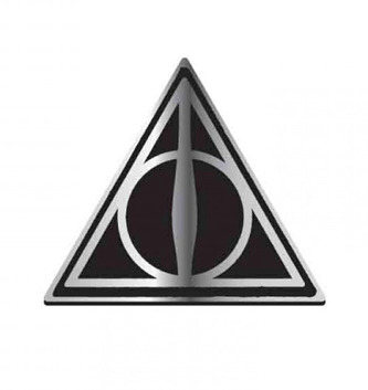 Odznak Harry Potter: Deathly Hallows (3,2 x 3,2 cm)