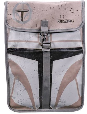 Multifunkční batoh Star Wars|Hvězdné Války: The Mandalorian (objem 11,5 litrů|29 x 40 x 10 cm) šedý polyuretan