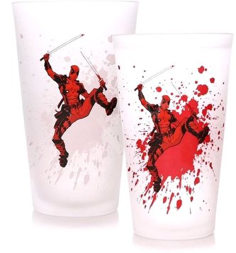Proměňovací sklenice Marvel: Deadpool (objem 450 ml)