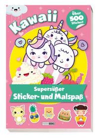 Kawaii: Supersüßer Sticker- und Malspaß