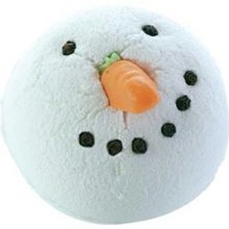 Bomb Cosmetics Šumivá koupelová bomba Sněhulák Chilly Willy (Bath Blaster ø 7,5 cm) 160 g woman