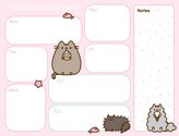 Stolní plánovací A5 podložka na stůl: Pusheen (24,1 x 18,5 cm)