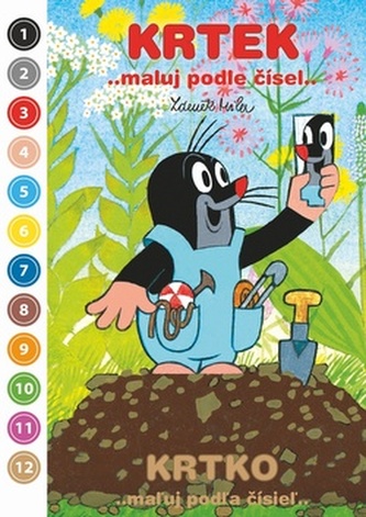 Maluj podle čísel Krtek