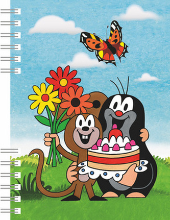 Zápisník A6 s vazbou twin wire Krtek