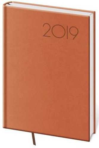 Diář 2019 - Print/denní A5/oranžová