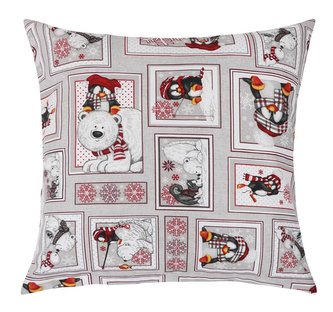 Polštářek VÁNOCE - zimní patchwork - 45x45 cm Polštářek VÁNOCE - zimní patchwork - 45x45 cm