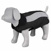 Zimní obleček MARNE černý, s průvlekem na vodítko - DOPRODEJ - M:45cm, hruď:48-52cm, krk:40-44cm