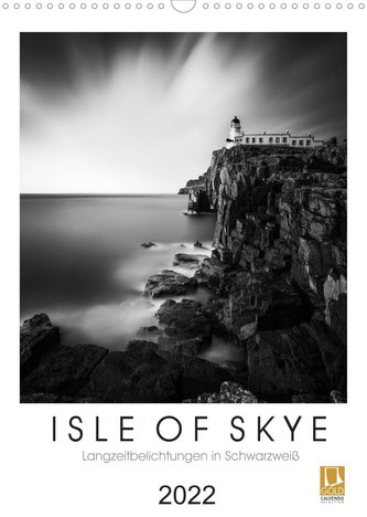 Isle of Skye - Langzeitbelichtungen in Schwarzweiß (Wandkalender 2022 DIN A3 hoch)