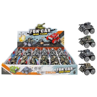 Kovový tank pull& back