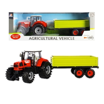 Traktor s vlečkou - pull&back; Traktor s vlečkou - pull&back;