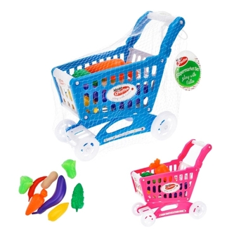 Nákupní vozík s potravinami