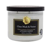 Village Candle Gentlemen's Collection Vonná svíčka Clean Musk & Vetiver 396 g pro muže