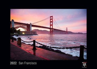 San Francisco 2022 - Black Edition - Timokrates Kalender, Wandkalender, Bildkalender - DIN A3 (42 x 30 cm)