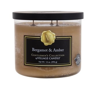 Village Candle Gentlemen's Collection Vonná svíčka Bergamot & Amber 396 g pro muže