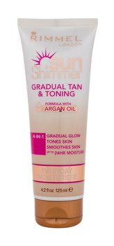 Rimmel London Sun Shimmer Tělový krém Gradual Tan & Toning Moisturiser 125 ml 4-in-1 pro ženy