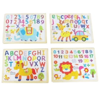 Tabulka s dřevěnými magnetkami