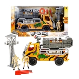 Vojenské auto s vojáky - světlo