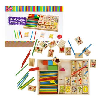 Dřevěný box Matematika - čísla, znaky, tvary Dřevěný box Matematika - čísla, znaky, tvary