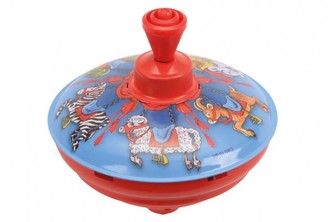 Káča hrájící kovová průměr 13cm 6ks v boxu 18m+