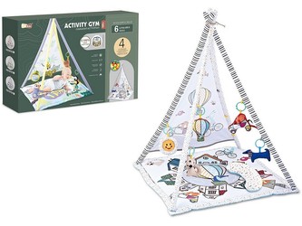 Podložka - stan, s hudbou a doplňky,  85 x 85 x 112 cm