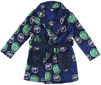 Dětský župan Marvel: Avengers (4 roky) modrý polyester