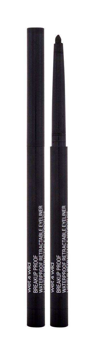 Wet n Wild Breakup Proof Tužka na oči Waterproof Retractable Eyeliner 0,23 g Blackest Black pro ženy