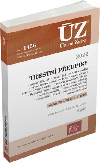 ÚZ 1456 Trestní předpisy 2022
