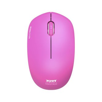 PORT CONNECT Wireless COLLECTION, bezdrátová myš, USB-A dongle, 2.4Ghz, 1600DPI, růžová