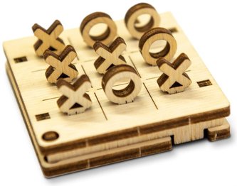 Puzzle 3D hra mini Piškvorky varianta 1