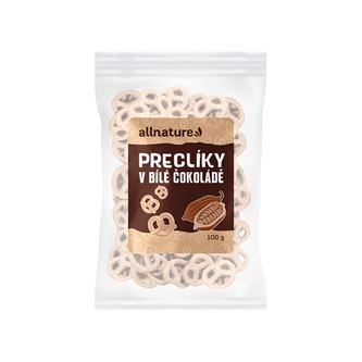 Allnature - Preclíky v bílé čokoládě 500g