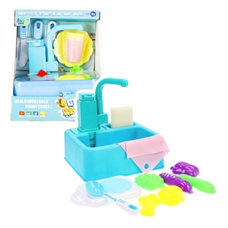 Kuchyňský dřez s náčiním - na baterie, s možností připojení vody