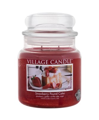 Village Candle Strawberry Pound Cake Vonná svíčka 389 g unisex