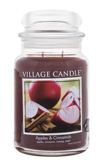 Village Candle Apples & Cinnamon Vonná svíčka 602 g unisex