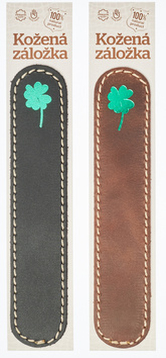 Kožená záložka do knihy Čtyřlístek