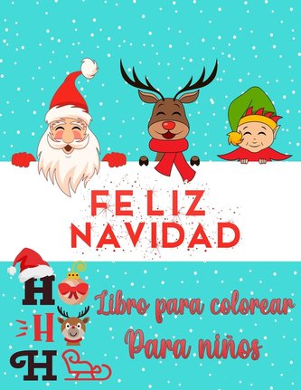 Libro para colorear de Navidad para niños de 2 a 4 y 4-8