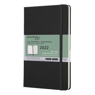 Moleskine M+ Smart plánovací zápisník 2022 tvrdý černý L