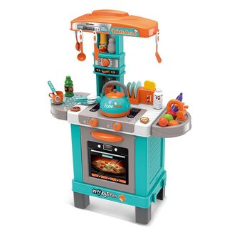 Dětská kuchyňka Baby Mix malý šéfkuchař + příslušenství modrá Dětská kuchyňka Baby Mix malý šéfkuchař + příslušenství modrá