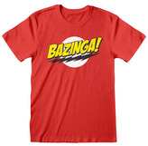 Pánské tričko Big Bang Theory|Teorie velkého třesku: Bazinga (S) červené bavlna