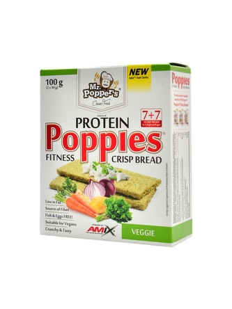 Amix Mr. Poppers - Protein Crisp Bread Poppies 100 g veggie