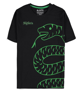 Dámské tričko Harry Potter: Zmijozel (M) černá bavlna