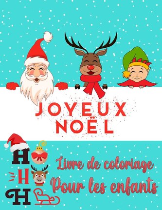 Livre de coloriage de Noël pour enfants de 2-4 et 4-8 ans