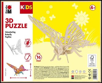 Marabu KiDS 3D Puzzle - Butterfly Marabu KiDS 3D Puzzle - Butterfly