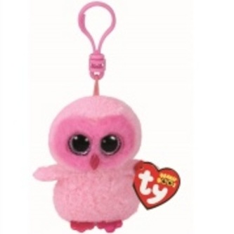 TY Beanie Boos TWIGGY - růžová sova 8.5 cm