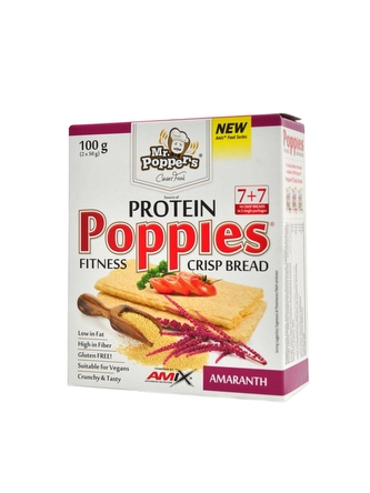 Amix Mr. Poppers - Protein Crisp Bread Poppies 100 g amaranth
